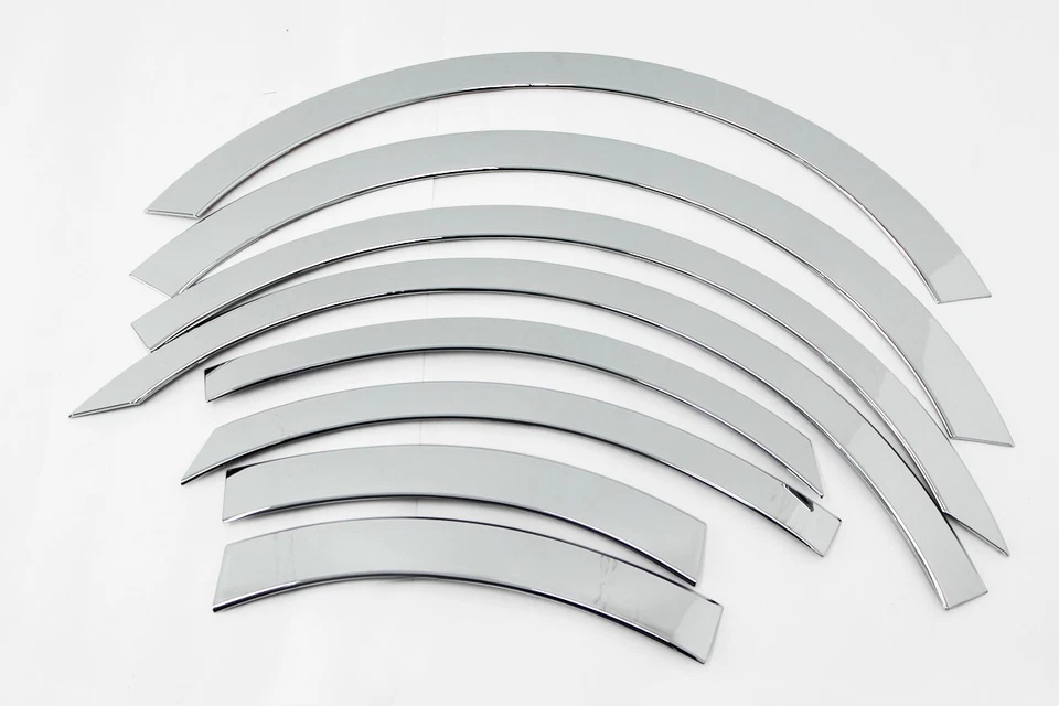 Cubierta de moldura cromada adornada guardabarros plateada 8 piezas A545 para KIA Optima 2011 ~ 2015 Foto 2 de 4