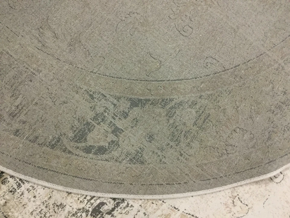 STONE 5'-3" X 7'-6" Oval Stained Rug, Reduced Price 1172639530 VTG117-440-5OV - Image 3 of 4
