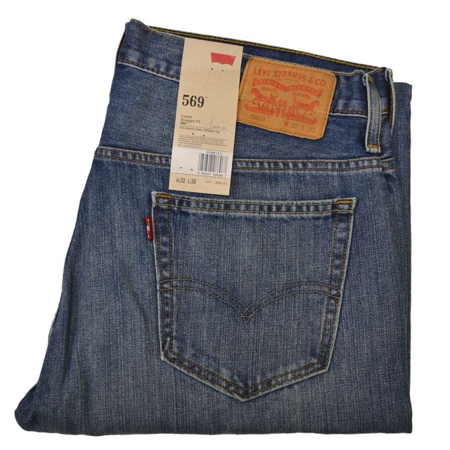 Mens Levis 569 Loose Straight Fit Denim 