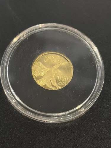 1/20 Ozt Liberty .999 Fine Pure Gold Coin Round  Gold