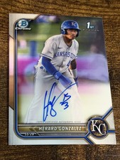 HERARD GONZALEZ 2022 Bowman Chrome #CPA-HG 1st Auto