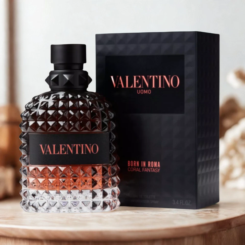Valentino Uomo Born In Roma Coral Fantasy 3.4 oz EDT Cologne New In Box - Image 1 of 4