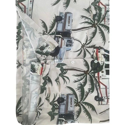 Custom Dog Face Firefighter Dog Hawaiian Shir