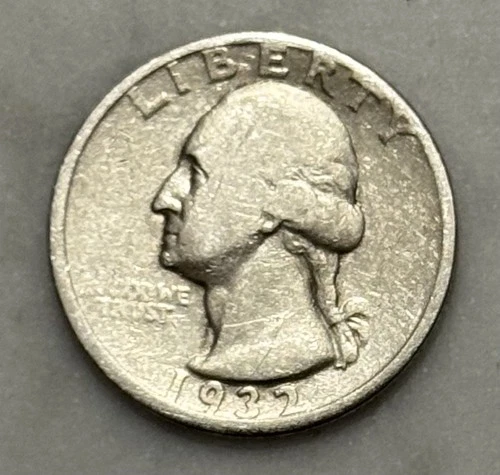 1932-D Washington Quarter - G - Good - 90% Silver