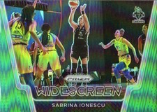 2021 Panini Prizm WNBA Basketball Widescreen Prizms Green #7 Sabrina Ionescu