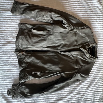 Tigha Lederjacke, Größe L grau/vintage gebraucht