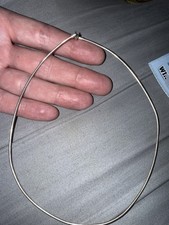 Silver Omega Necklace 2mm