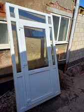 Upvc Combination Front Door And Frame Used