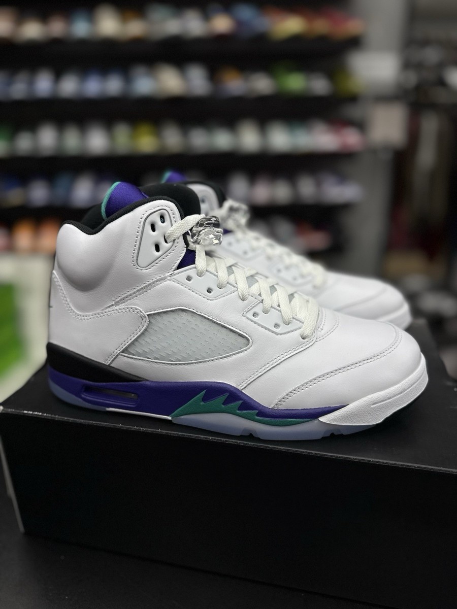 Size 10 - Air Jordan 5 Retro 2025 Grape (HQ7978-100) Authentic