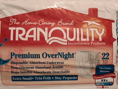 Tranquility Disposable Unisex Underwear      Pack Of 22  Extra Small 