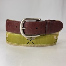 The Belted Cow Green Tennis Belt - Made in USA - Size 32/80
