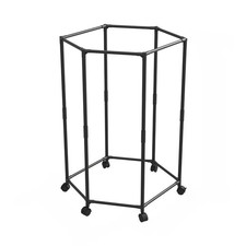 Sechseck drehbarer Boden Kleiderständer Schlafsaal Kleiderbügel Ständer Indoor Trocken Ra