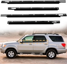 4 Pcs Weatherstrip Window Trim Compatible With Toyota Sequoia 2001-2007 Replace
