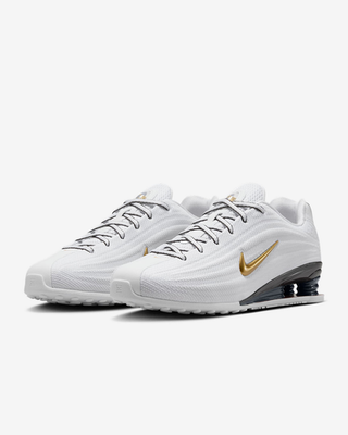 靴 NIKE W SHOX Z HQ7540-100 Nike WMNS Shox Z White Varsity Red Metallic Gold HQ7540-100