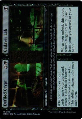 Defiled Crypt // Cadaver Lab Foil U Duskmourn: House of Horror 91 NM