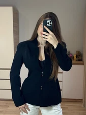 Vintage Thierry Mugler Black Blazer Jacket Size 40