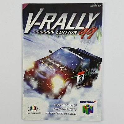 Nintendo 64 Offroad Rennspiel Anleitung V-RALLY EDITION 99 dt. Handbuch Manual