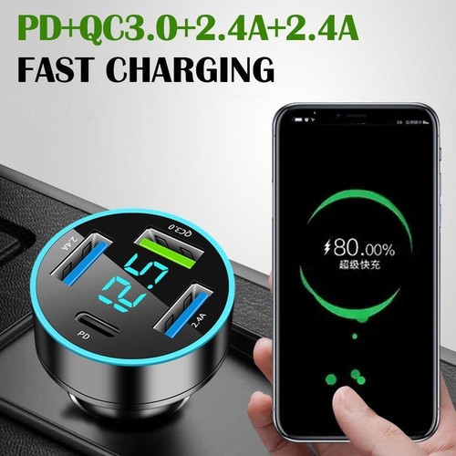 Chargeur Voiture Efficace et USB avec Indicateur LED Prend en charge Sortie Simu - Photo 10 sur 13