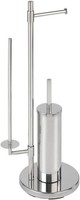 Wenko Stand Wc-Garnitur Universalo Neo, Toilettenpapier- Und Wc-BüRstenhalter