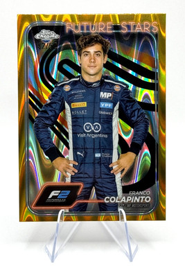 2024 Topps Chrome Formula 1 F1 Franco Colapinto #24 Gold Wave /50
