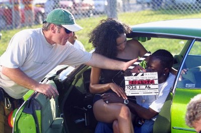 Trick Daddy on set while filming his new video for 'I'm a Thug' in- Old Photo 28