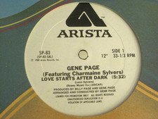 GENE PAGE LOVE STARTS AFTER DARK  12" OG '80 ARISTA SP-83 WLP DISCO FUNK VG/VG+