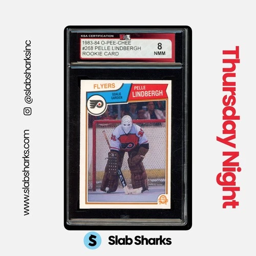 1983 O-PEE-CHEE #268 PELLE LINDBERGH RC ROOKIE KSA 8
