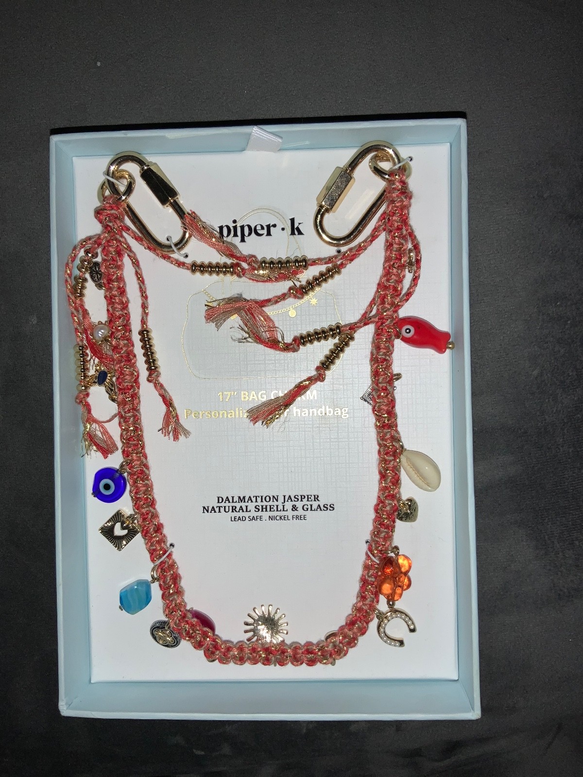 Stylish Pipier K. 17" Bag Clip