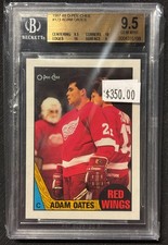 1987-88 O-Pee-Chee BGS GEM MINT 9.5 Adam Oates POP 68 #123 Detroit Red Wings NHL
