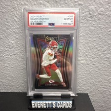2024 Panini Select Suite Xavier Worthy Silver Prizm #385 PSA 10 Chiefs RC