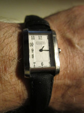COACH TANK WATCH LADIES' - FITS UP TO 7" WRIST - OFC-AA