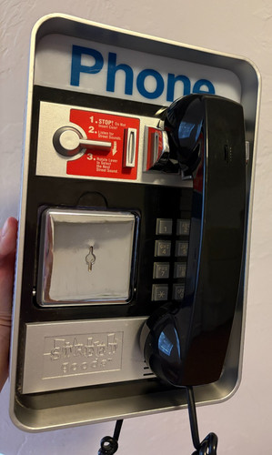 90s Y2K STREET GOODS NOVELTY PAYPHONE LANDLINE PHONE TESTED + WORKS