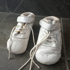 Vintage Reebok Baby Shoes - Size 3 - Strap and Lace - Made in Thailand