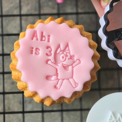 Personalisierter Name Hund Gesicht Keksstempel - Personalisierter Fondant Präger|Kindergeburtstag