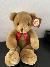 Peeko Bear Soft Plush Toy With Red Ribbon And Tags