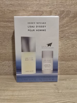 L'eau D'issey Pour Homme by Issey Miyake Set: Cologne + Deo Stick 2.5+2.6 Oz New