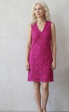 Karen Kane SuperBloom  Pink Lace Embroidered Shift Dress Small NWT $158