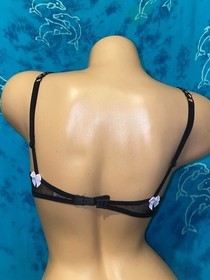 Victoria&rsquo;s Secret Sexy little Things Black Pink Polka Dot Push Up Demi Bra 34A