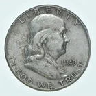 Better 1949 US Franklin 90% Silver Half Dollar Coin Collection Set Break *674