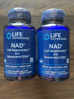 Life Extension NAD+ Cell Regenerator and Resveratrol Elite Exp 2027 (2)