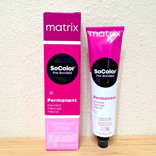 Matrix SoColor Pre-Bonded Permanent Hair Color 3 oz - NIB