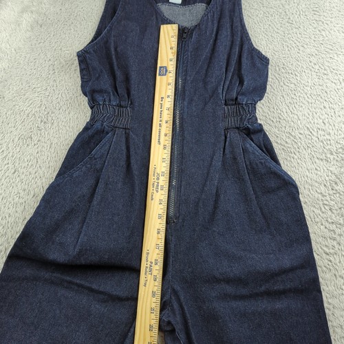 Mrs. Taki's Kids Romper Girls L Blue Couture Dark Wash Denim Teen Juniors USA - Picture 9 of 19