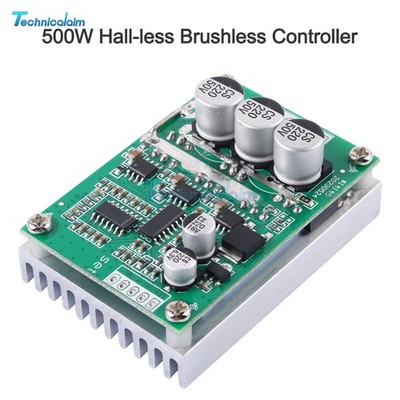Brushless Motor Drive Control DC 12V-36V 500W/15A Speed Controller PWM Hallless