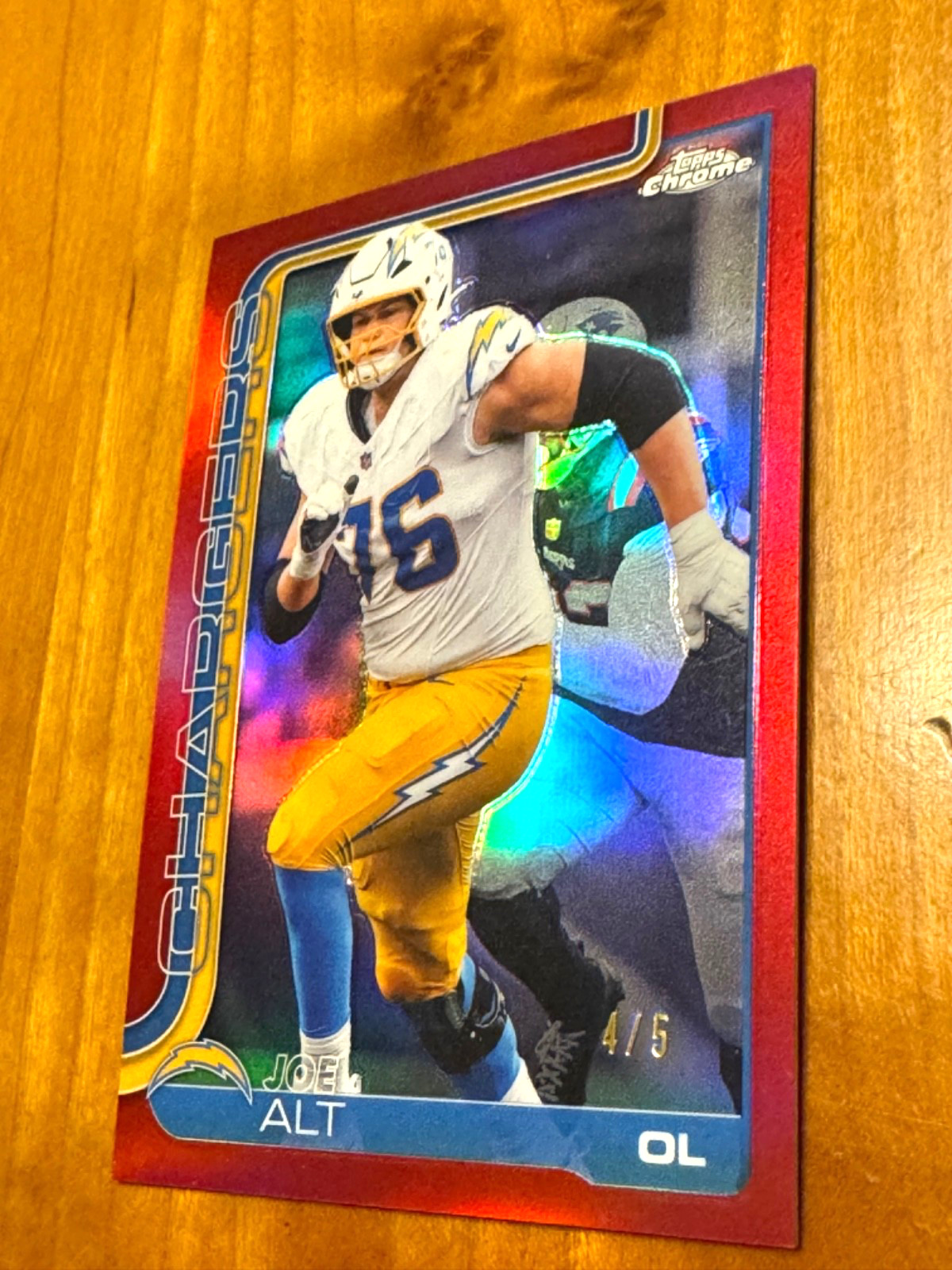 2025 Topps Chrome John Alt #157 Red Refractor 4/5