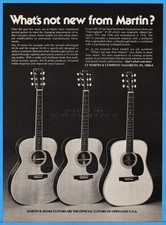 1980 CF Martin Guitar Nazareth Pennsylvania M-36 M-38 HD-35 pubblicità fotografica d'epoca