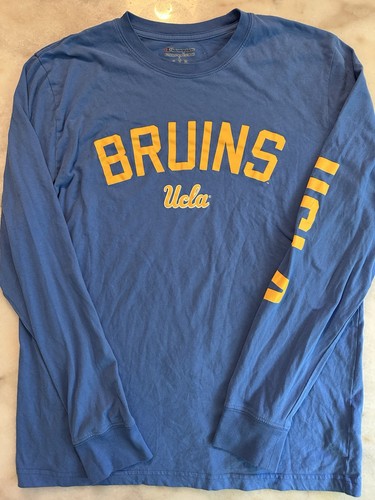 Official Champion UCLA Bruins NCAA Men’s 100% Cotton L/S Tee T-Shirt Blue Large