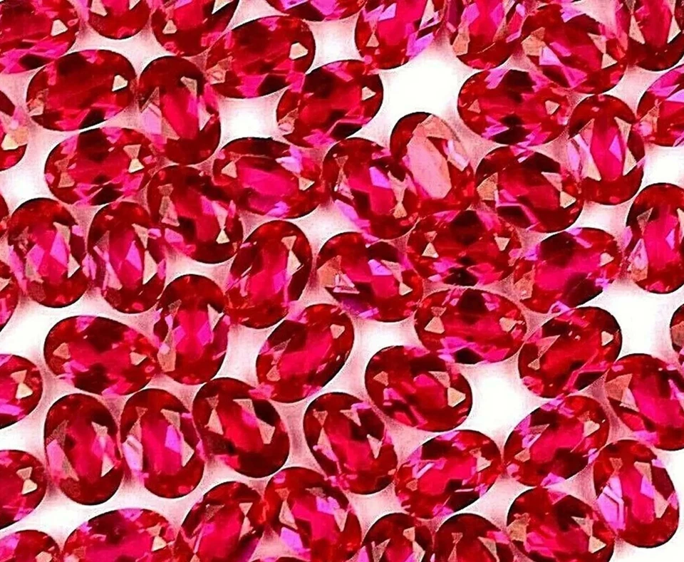 92 Pcs Natural Red Mogok Ruby 47.95 Ct Oval 6.x 4mm Certified Treated Gems 29S - Image 2 of 4