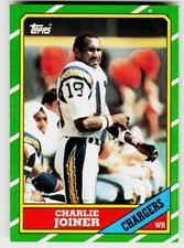 Charlie Joiner, 1986 Topps, #236, San Diego Chargers,