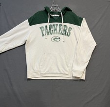Green Bay Packers Hoodie Womens XL White Hooded Sweatshirt NFL Football  47