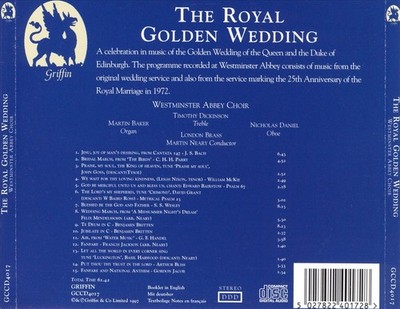 WESTMINSTER ABBEY CHOIR/MARTIN NEARY ROYAL GOLDEN WEDDING NEW CD